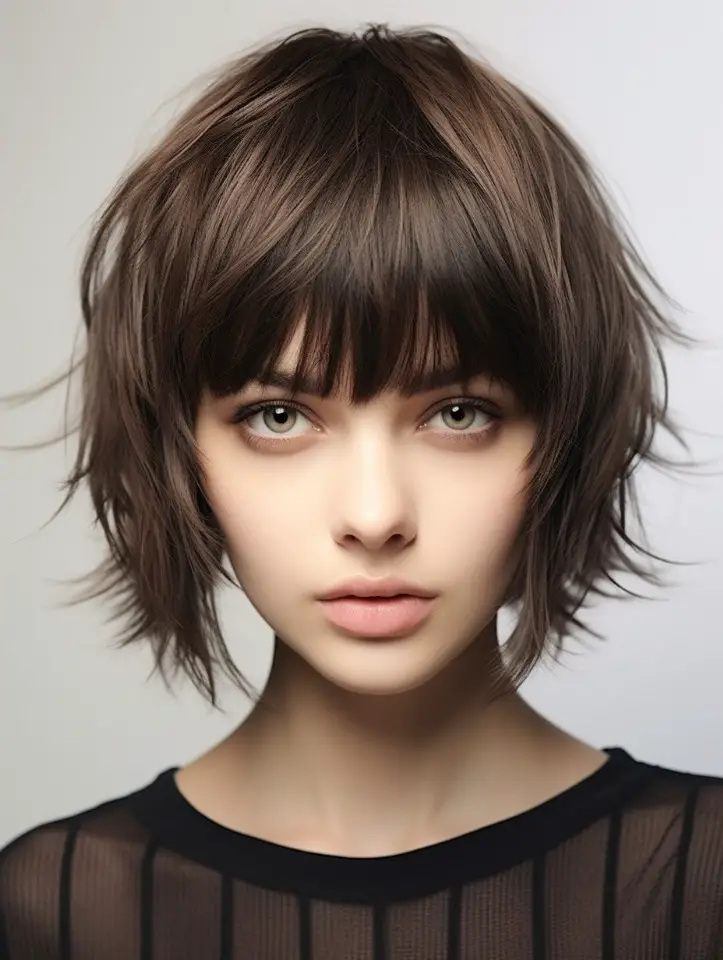 Pixie lungo con texture naturale