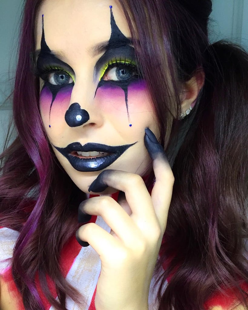 Make-up gotico clown con influenze romantiche