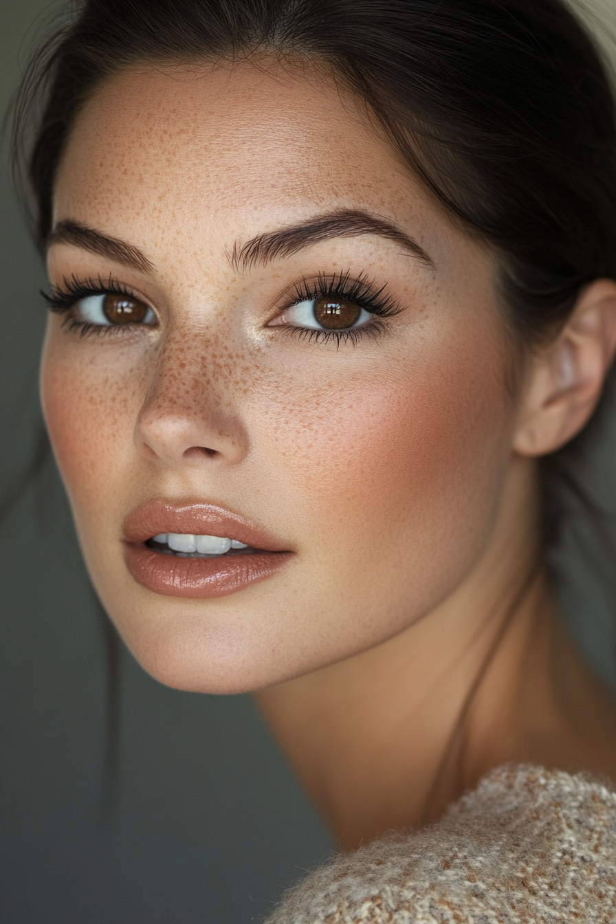 Makeup soft glam su occhi castani