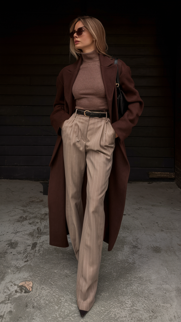 Outfit casual con cappotto teddy beige e jeans rilassati